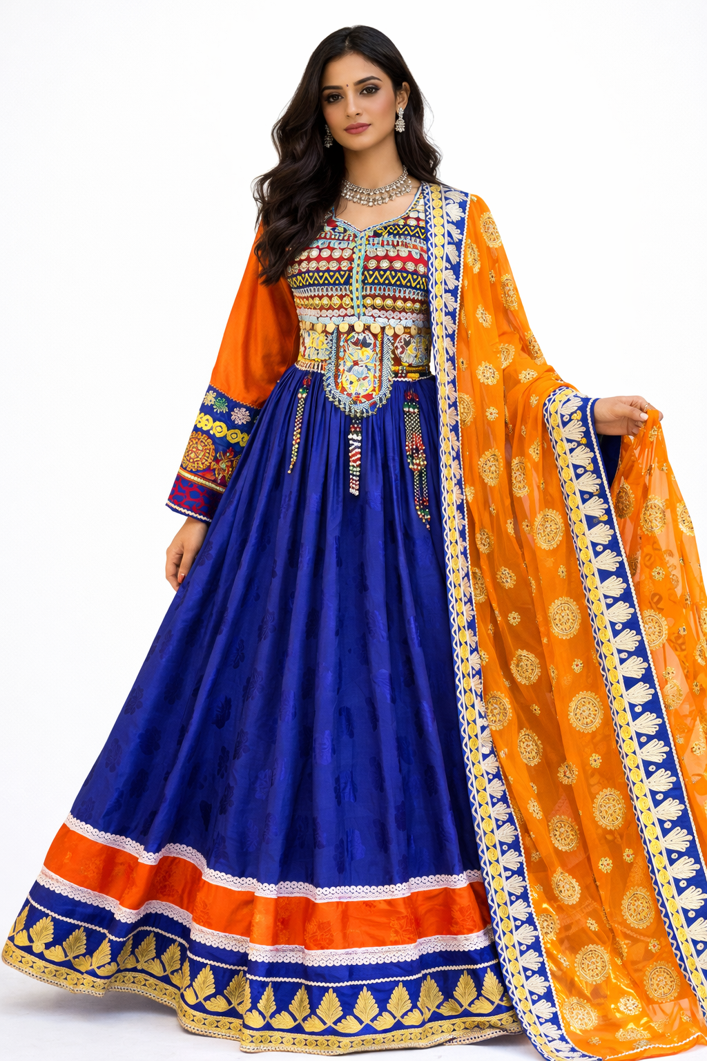 Traditionelles Kleid Rot 02