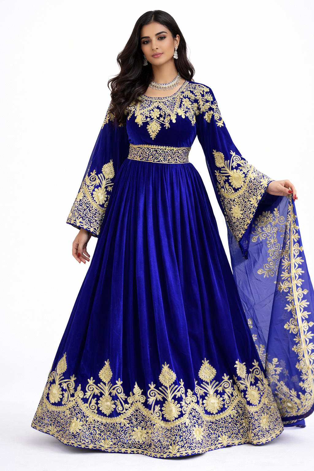 Traditionelles Kleid Rot 03